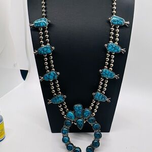 Florenta Squash Blossom necklace. Vintage